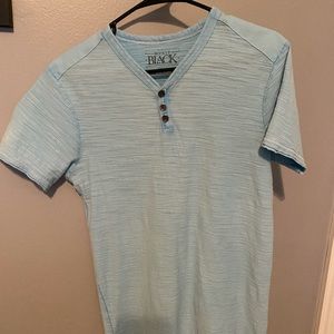 Buckle Black shirt Blue